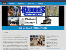 Tablet Screenshot of kilburnsequipment.com